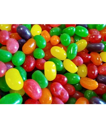 Jumbo Assorted Jelly Beans - 2 lbs of Fresh Delicious Extra Large Strawberry Cherry Lemon Lime Grape Orange Jelly Beans