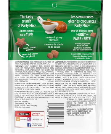 Friskies Party Mix Cat Treats Gravy-licious Crunch Turkey and Gravy - 170 g Pouch (1 Pack) 170 g (Pack of 1) - Buy Online on GoSupps.com