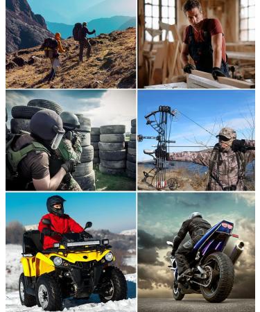 KUMGIM Tactical Gloves for Men - Black Military Combat Gloves | Touchscreen, Outdoor Hunting, Shooting, Paintball, Work | Large Size - Buy Online on GoSupps.com