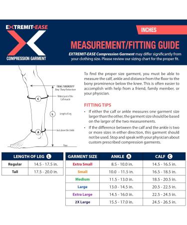 Extremite Tease Compression Bandage for Lower Legs | 30-50 mmHg Size M | Ideal for Lymphedema Venous Insufficiency & Post-Op Edema - Black - Buy Online on GoSupps.com
