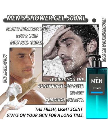 Moisturizing Men's Body Wash 500ml - Revitalize & Hydrate Your Skin | International Shipping - Buy Online on GoSupps.com