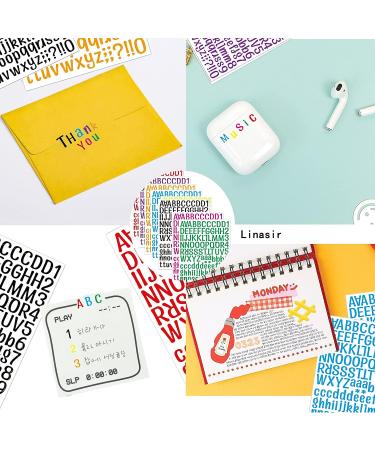 8 Sheets Letter Stickers  1008 Alphabet Stickers 1 inch Vinyl Self-Adhesive Sticker Letters  Black Alphabets ABC Stickers  for DIY Mailbox House Numbers  Scrapbooking Embellishments & Decorations A4 Sticker - Buy Online on GoSupps.com