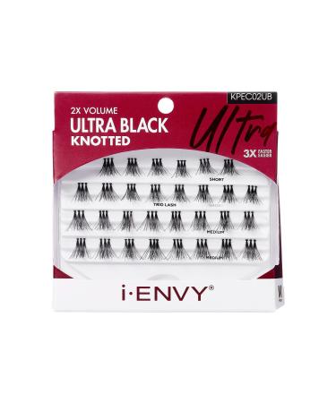 i-ENVY Trio Ultra Black Medium Lashes, 3X Faster & Easier, Double the Volume (Ultra Black - Medium)