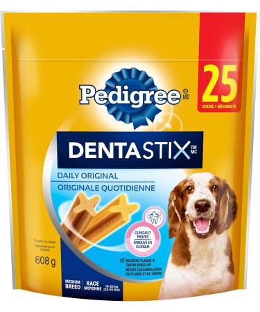 PEDIGREE DENTASTIX Oral Care Adult Dog Treats for Medium Dogs - Original + Beef 50 Sticks - Buy Online on GoSupps.com