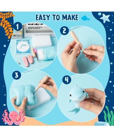 25PCS Sea Animal Needle Felting Starter Kit - DIY Crafts for Kids | WATINC Felt Tools & Accessories - Buy Online on GoSupps.com