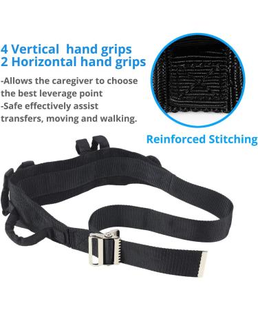 Gait Belt with Handles | Transfer Belt for Walking, Standing Assist | Quick Release Locking Buckle | 55 Safety Strap - Buy Online on GoSupps.com