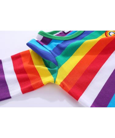 Mud Kingdom Little Boys Green Rainbow Stripe T-Shirt | 12-18 Months | Long Sleeve - Buy Online on GoSupps.com