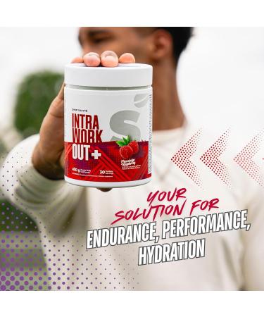 Shop Sante Intra Workout Plus - EAA + BCAA Powder - 30 Servings Essential Amino Acids Drink Supplements for Hydration Endurance & Muscle Recovery - 8g EAAs Electrolytes - Raspberry - Buy Online on GoSupps.com