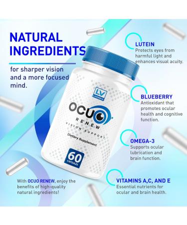 LIVORKA Ocuo Renew Capsules - Pack of 3 - 60 Cpasules - Buy Online on GoSupps.com