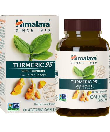 Himalaya Turmeric 95 & Curcumin 60 Veg Capsules - Anti-Inflammatory Support - Buy Online on GoSupps.com