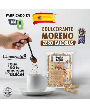 Dulci Light Cane Honey Granulate - 100 Calorie-Free Sweetener Bags for Drinks & Food | Natural Sugar Replacement - Buy Online on GoSupps.com