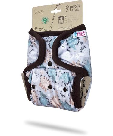 Petit Lulu Size 2 Powy Overpants (5-16 kg) | Washable Waterproof Baby Diaper Pants | One Size Fleet Diapers | Made in EU | Dinos Friendship - Buy Online on GoSupps.com