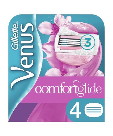 Venus Comfortglide Olaz Spa Breeze Women's Razor Blades, No Need for Shaving Cream, Pack of 4 [Official]
