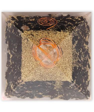 Lamare Black Tourmaline Organite Pyramid - 2.4 Energy Protection Amulet for Harmony & Negative Energy Defense - Buy Online on GoSupps.com