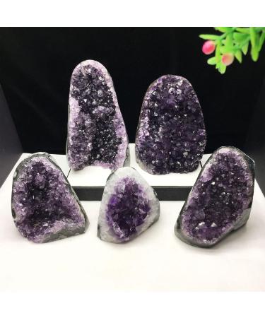 Natural Crystal Rough Natural Raw Amethyst Crystal Cluster Raw Amethyst Rock Quartz Crystals Geode Specimen Gemstone for Reiki Home Decor 300g-500g (Size : 300g-500g) - Buy Online on GoSupps.com