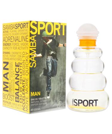 Perfumer's Workshop Samba Sport for Men Edt Spray Aromatic 3.3 Oz 3/4 Ounce - Buy Online on GoSupps.com