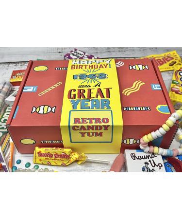 Retro Candy Yum 1962 60th Birthday Gift Box - Nostalgic Mix for Mom or Dad - 60th Gift Ideas for Men/Women Born in 1962 - Buy Online on GoSupps.com