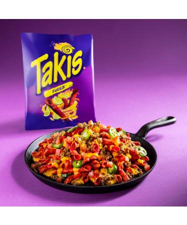 Takis 18 pc / 1 oz Variety Pack, Assorted Flavored Mixed Rolled Tortilla Chips – (5) Fuego 1 oz, (5) Blue Heat 1 oz, (4) Nitro 1 oz, (4) Crunchy Fajitas 1 oz - Buy Online on GoSupps.com