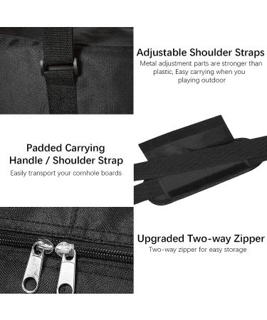 MUCITAGF 4' x 2' Regulation Size Cornhole Carrying Case - Heavy Duty 600D Board Bag with Adjustable Strap and Extra Pockets - Buy Online on GoSupps.com