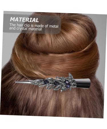 FRCOLOR Small Alligator Clips Thin Rhinestone Barrettes for Women Rod Butt Cushion Finger Castanets Tiara Rhinestone Bobby Pins Fancy Clips for Women Hair Miss Issue Card Metal - Buy Online on GoSupps.com