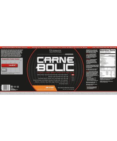 ULTIMATE NUTRITION Carnebolic Beef Protein 3.7-Pound Orange 1680 Gram 1680 grams Orange - Buy Online on GoSupps.com