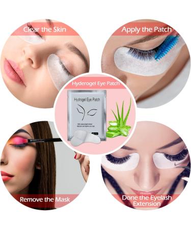 Farsa Life Eye Lash Extension Pads 100 Pairs (200 Pcs) Under Eye Patches and Gel Collagen Beauty Tool For Eye Lash Procedures Large - Buy Online on GoSupps.com