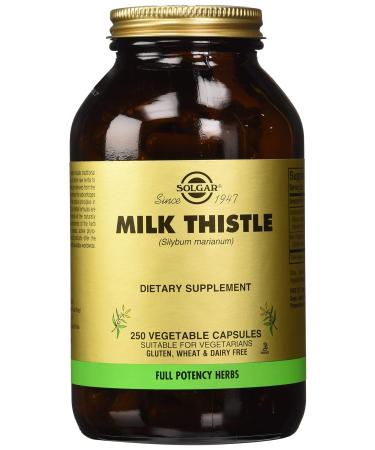 Solgar - Full Potency Milk Thistle 250 Vegetable Capsules 250 Capsules Standard Packaging
