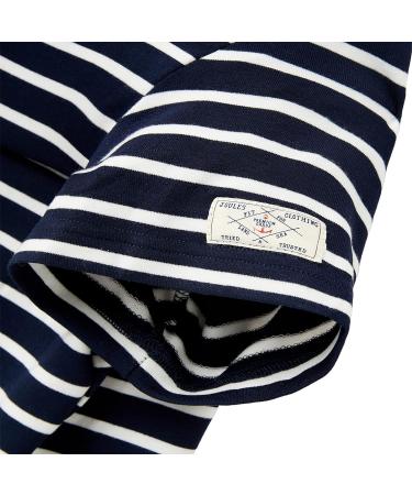 Joules Unisex Navy Blue Striped Harbour Dog Tshirt - Large UK Size - Buy Online on GoSupps.com