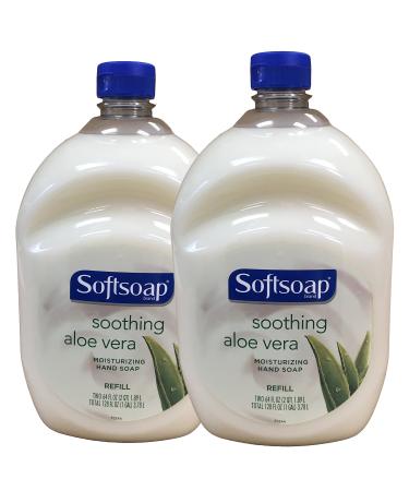 Softsoap Hand Soap Soothing Aloe Vera Moisturizing Hand Soap Refill 64 Fl Oz (Pack of 2) Aloe Vera 64 Fl Oz (Pack of 2)