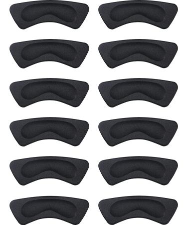 6 Pairs Heel Cushion Pads Heel Grip Liner Heel Shoe Grips Liner Self Adhesive Shoe Insoles Foot Care Protector Heel Shoe Grips Line for Women Men - Black - Buy Online on GoSupps.com