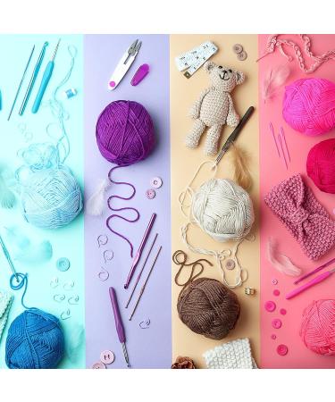 73 Piece Crochet Kit for Beginners - Premium Set with 21 Hooks, 1500 Yards Yarn, Tote Bag & More | Adult and Kids Crocheting Kit - Buy Online on GoSupps.com