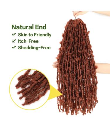 24 inch Butterfly Locs Crochet Hair 6 Pack - Long Faux Locs Crochet Braids for Black Women - Pre-looped Synthetic Hair Extensions - Buy Online on GoSupps.com