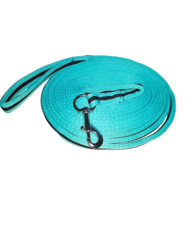 Brama-West Softlunge - Horse lunge line with hand loop and carabiner - approx. 8m - turquoise