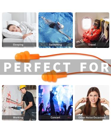 6 Pairs of Silicone Earplugs - Noise Reduction & Hearing Protection for Swimming & Sleeping - Waterproof with Plastic Case - Buy Online on GoSupps.com