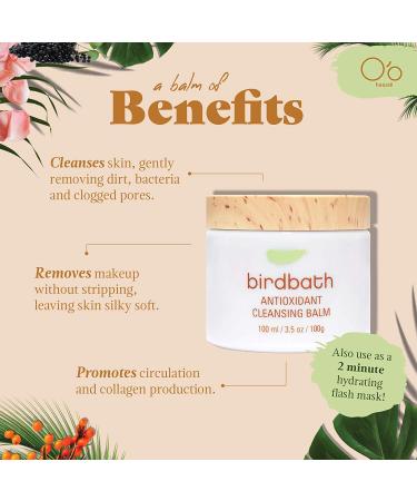 O o Hawaii Birdbath Antioxidant Cleansing Balm - 3.5 oz (100g) | Nourish & Hydrate Skin - Buy Online on GoSupps.com