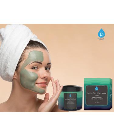 Pursonic Dead Sea Mud Mask - Natural Acne Treatment for Oily Skin & Blackheads | 100% Natural Youthful Glow - 8oz - Buy Online on GoSupps.com