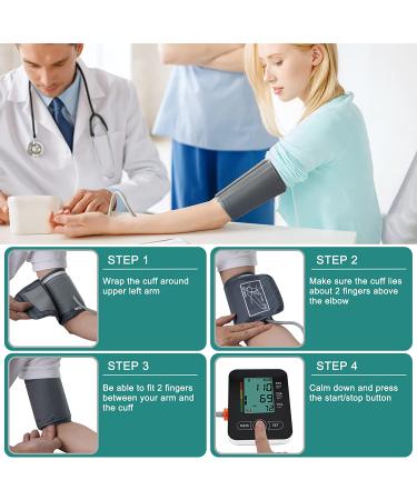 Maguja Automatic Arm Blood Pressure Monitor - Wide Range Band, Large Cuff, LCD Display - Home Use Black - Buy Online on GoSupps.com