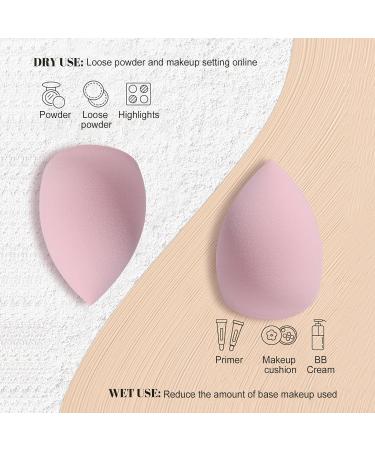 BS-MALL Pink Makeup Sponge & Triangle Puff Set - 10 Soft Pearl Cotton Sponges for Flawless Foundation & Concealer Application - Perfect for Detailed Makeup - Buy Online on GoSupps.com