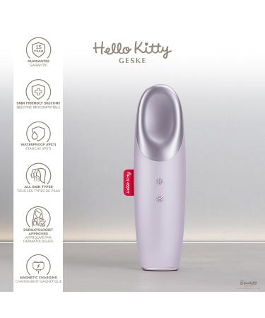 Geske x Hello Kitty Eye Massager | SmartAppGuided Warm & Cool 6-in-1 Energizer | Remove Dark Circles & Puffiness | Electrical Eye Massage Device in Purple - Buy Online on GoSupps.com
