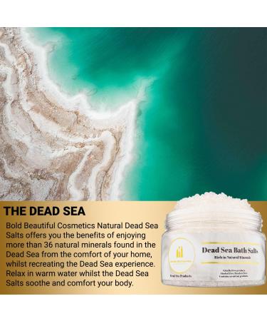 Bold Beautiful Dead Sea Bath Salt - Natural Skin Rejuvenation & Muscle Relaxation | 8.8 Oz Mineral-Rich Exfoliating Soak - Buy Online on GoSupps.com