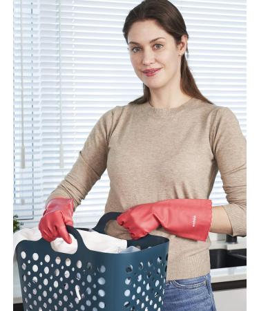 Shop Lanon Wahoo Reusable Household Gloves - Skin-Friendly Cotton Lining for Kitchen & Cleaning - Size M - Red - 3 Pairs - Buy Online on GoSupps.com