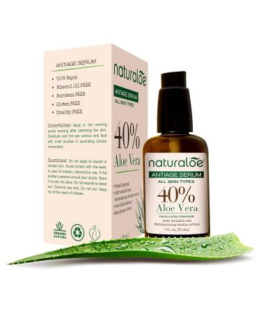 Buy Anti-Aging Serum with 40% Aloe Vera Hydrate & Revitalize Your Skin | International Shipping Available - Buy Online on GoSupps.com