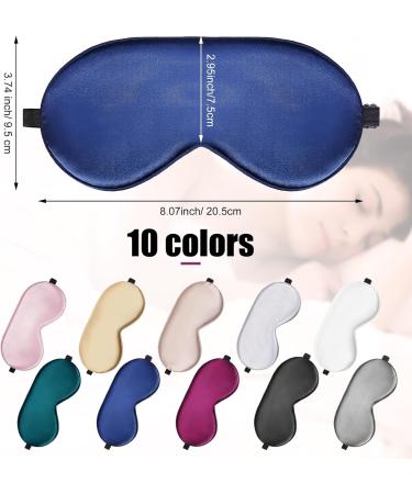 Buy Xtinmee 30-Piece Silk Sleep Masks - Adjustable Eye Masks for Sleeping Travel & Blindfold | Soft & Comfortable Eye Covers for Men & Women (Multicolor - Buy Online on GoSupps.com
