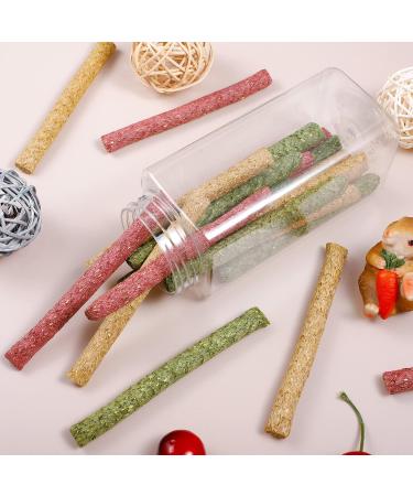 Buy Metagio 50-Piece Timothy Hay Sticks for Rabbits | Chew Toys for Guinea Pigs Hamsters & Chinchillas | 3 Delicious Flavors - International Shipping Available - Buy Online on GoSupps.com