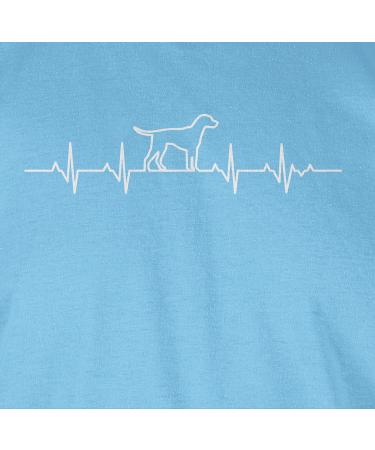 Shirtracer Women's Heartbeat Dog T-Shirt - Perfect Gift for Dog Owners - Light Blue XXL - Buy Online on GoSupps.com