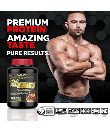 ALLMAX Nutrition AllWhey Gold 100% Whey Protein Isolate - Chocolate Peanut Butter 2 lbs - Buy Online on GoSupps.com