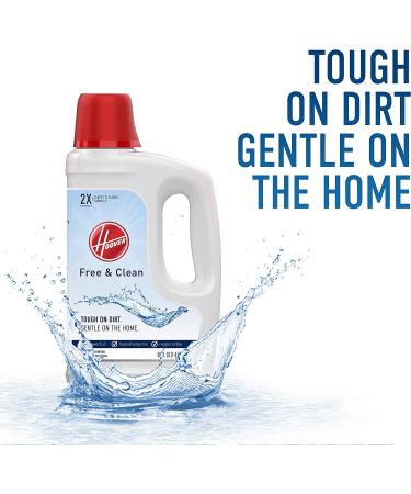 Hoover Free & Clean Deep Cleaning Carpet Shampoo AH30952 - 50oz Hypoallergenic Concentrated Cleaner Solution - Buy Online on GoSupps.com