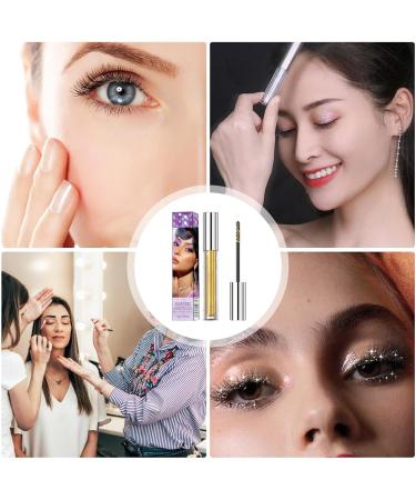 Glitter Mascara Volume UP Mascara Shiny Glitter Mascara Thick Mascara Luxury Stain Resistant Long Lasting Mascara Waterproof Mascara for Women Girls - Buy Online on GoSupps.com