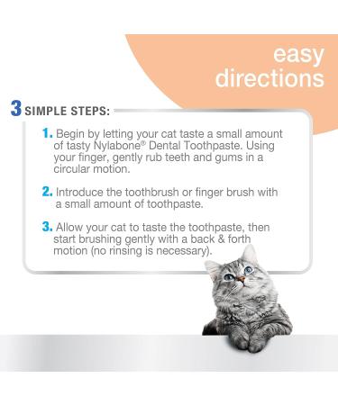 Nylabone Advanced Oral Care Cat Dental Kit Original (3 Count) Cat Adult Cat - Buy Online on GoSupps.com