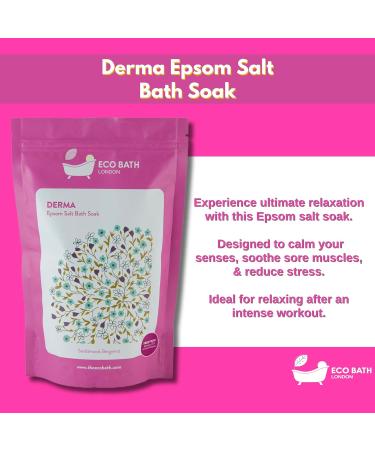 Eco Bath London Derma Bittersalz 500g - Sandalwood & Bergamot Magnesium Bath Salt for Post-Workout Relaxation - Buy Online on GoSupps.com